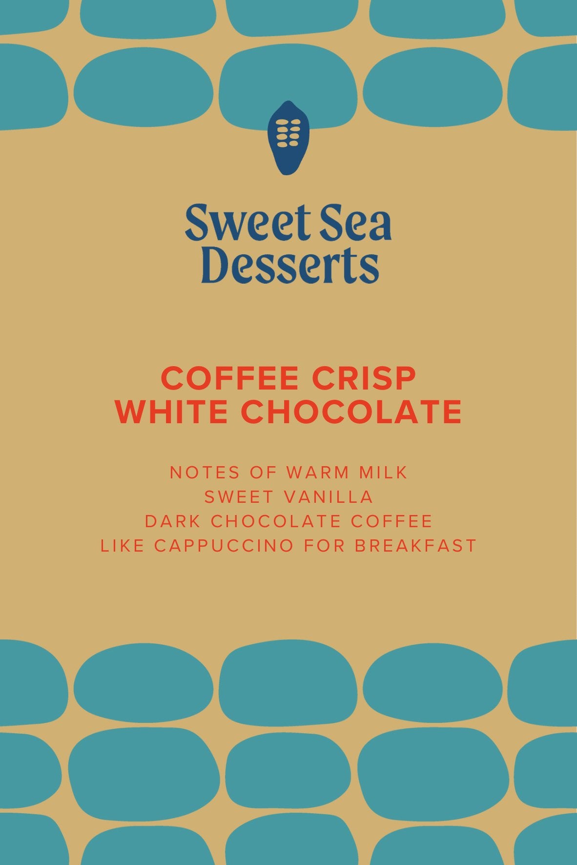 Coffee Crisp, 35% White - Sweet Sea Desserts